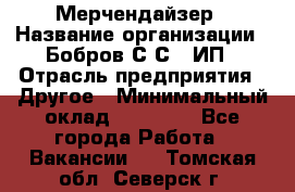 Мерчендайзер › Название организации ­ Бобров С.С., ИП › Отрасль предприятия ­ Другое › Минимальный оклад ­ 17 000 - Все города Работа » Вакансии   . Томская обл.,Северск г.